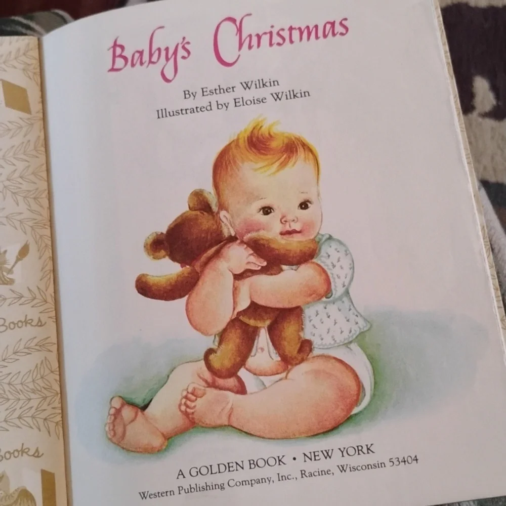 Adorable Vintage Little Golden Book Baby's Christmas Collectible